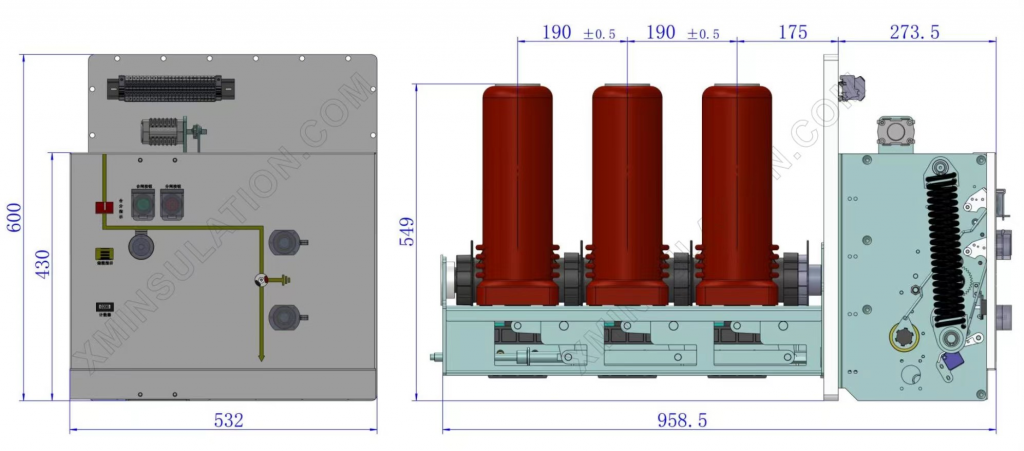 40.5kV-1250A SF6 Gas Insulated Switchgear GIS RMU – Xiamen Insulation ...